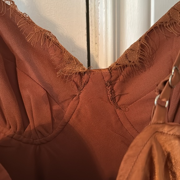 Urban outfitters Kiss the Sky brown slip dress - Picture 4 of 5